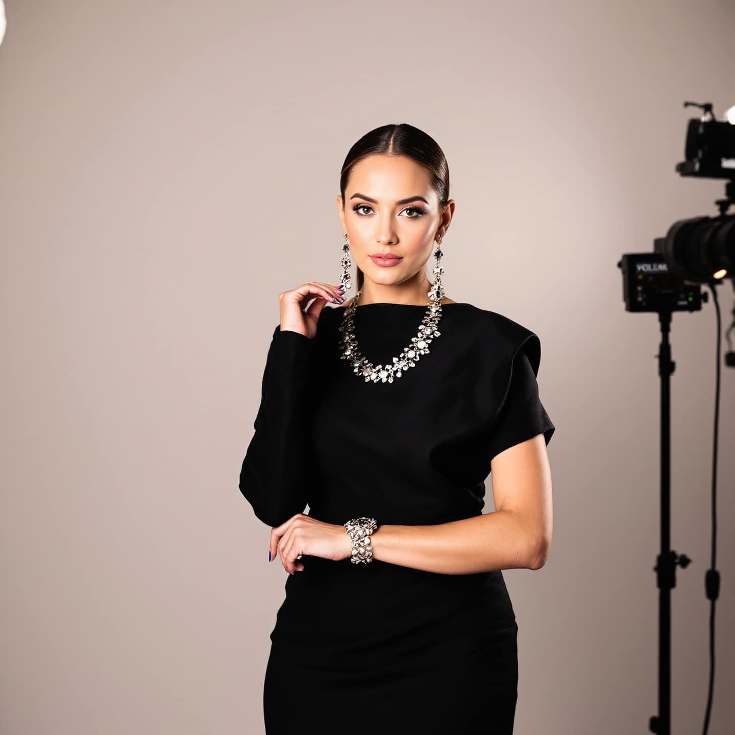 Modelo aleatoria retrato